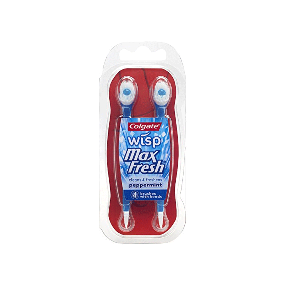 Colgate Wisp Max Fresh Brushes, With Beads, Peppermint by Pasteur Pharmacy