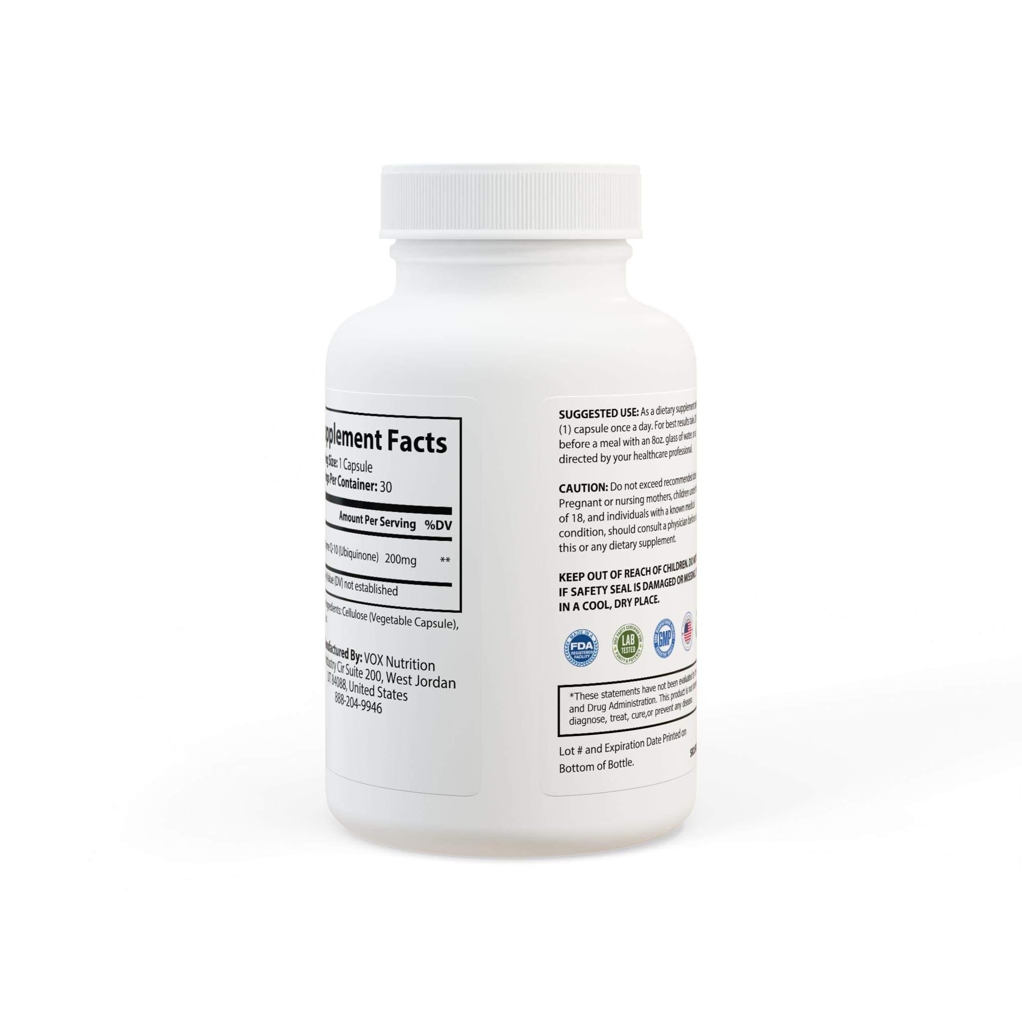 AntioxQ CoQ10 Ubiquinone Supplement (30 Capsules) by Spee24, LLC