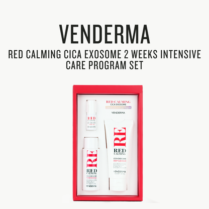[VENDERMA] Red Calming Cica Exosome 2 Weeks Intensive Care Program Set by Pi-Boo