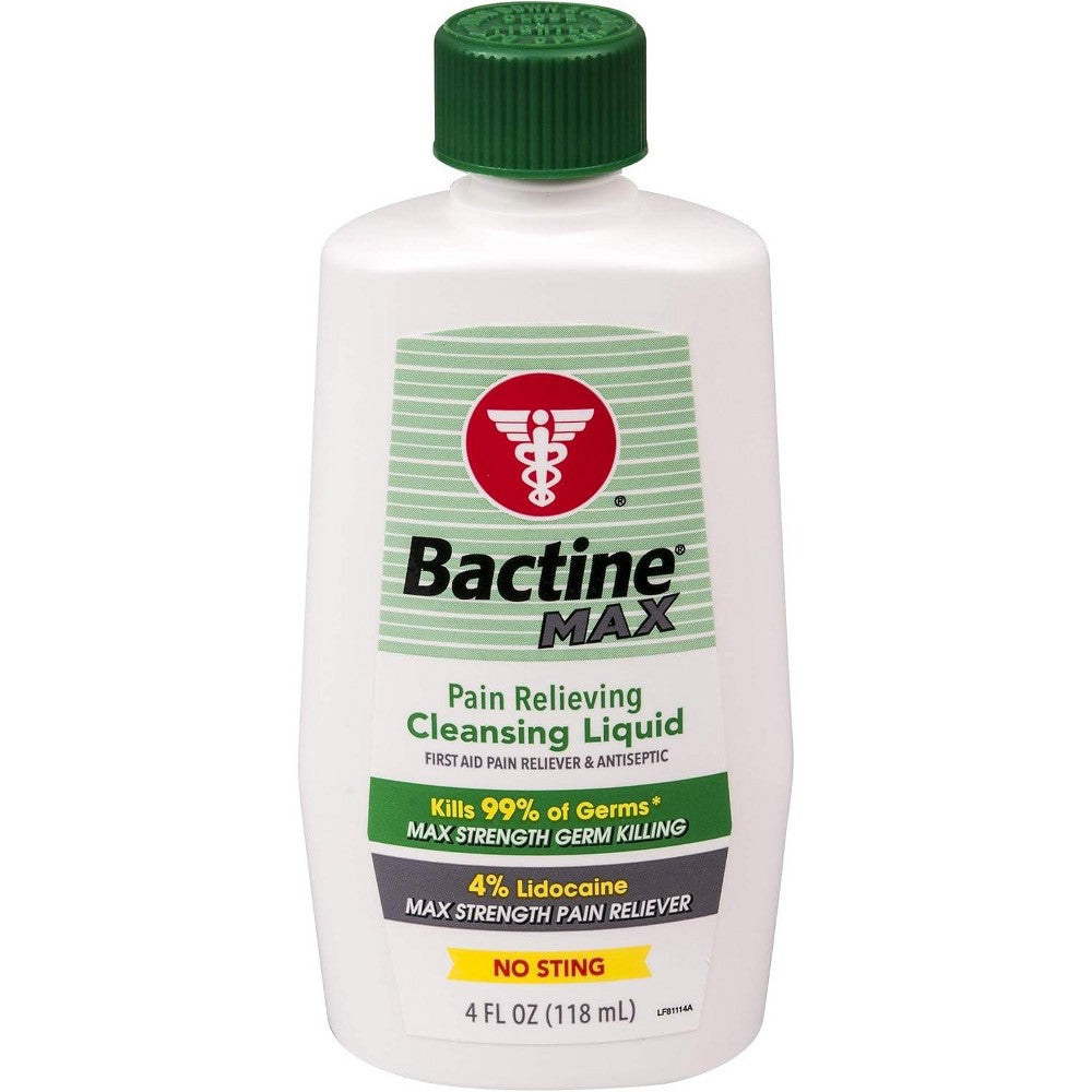Bactine Max Pain Relieving Cleansing Liquid 4 Oz by Pasteur Pharmacy