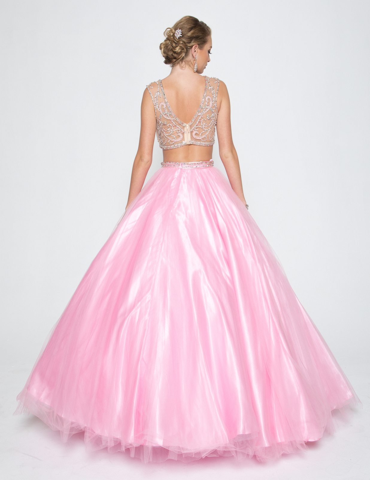 Juliet 338 Quinceanera Dress 2-Piece Bateau Neckline Cap Sleeve by DiscountDressShop