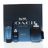 Coach Blue Men Gift Set: Eau de Toilette 3.3oz + Shower Gel 3.3oz + Travel Spray 0.5oz by Farmacias Savia
