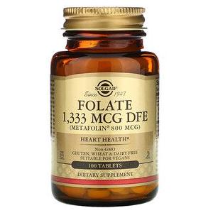 Solgar Folate (Metafolin) 800 mcg 100 Tablets by Pasteur Pharmacy