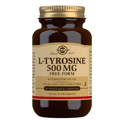 Solgar L-Tyrosine 500mg 50 Vegetable Capsules by Pasteur Pharmacy