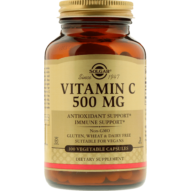 Solgar Vitamin C 500mg 100 Vegetable Capsules by Pasteur Pharmacy