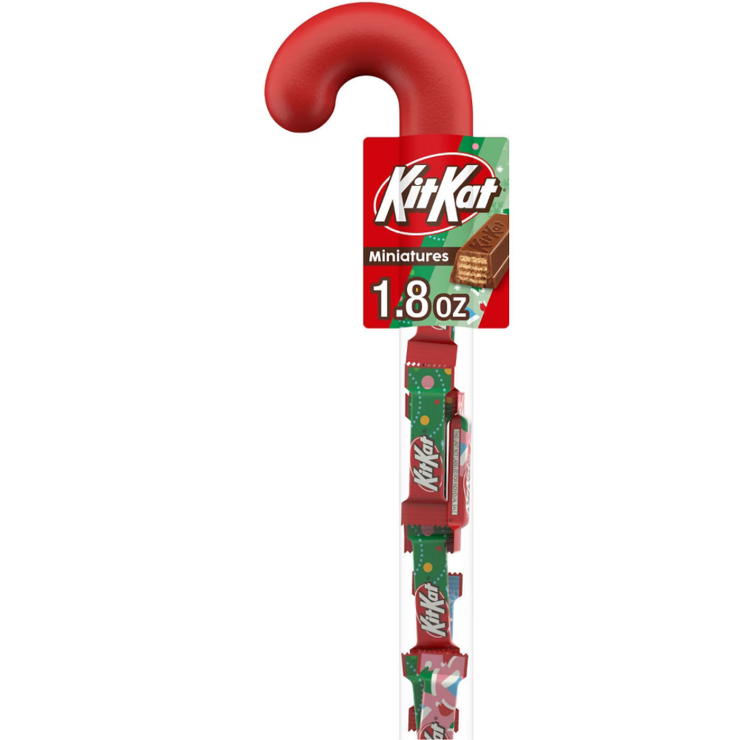 Kit Kat Miniatures Milk Chocolate Wafer Holiday Cane (1.8 oz) by Farmacias Savia