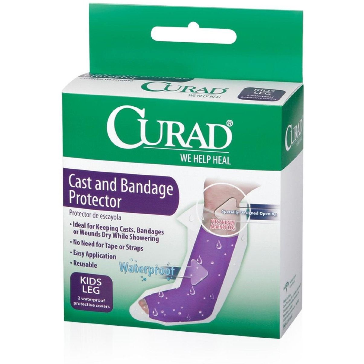 Curad Cast And Bandage Protector, Waterproof, Kids Leg by Pasteur Pharmacy