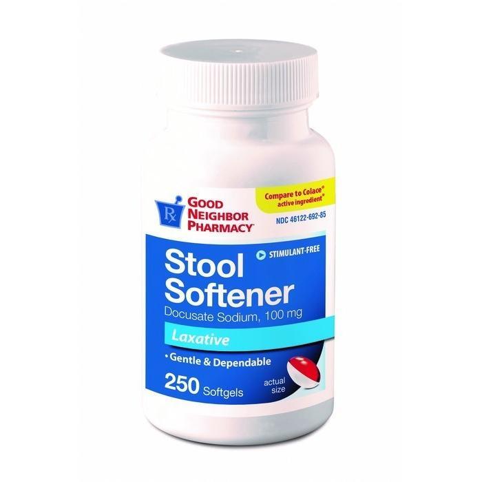 Good Neighbor Pharmacy Stool Softener Laxative Softgels 250ct by Pasteur Pharmacy