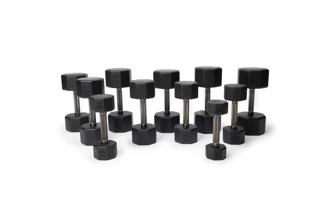 Octo Rubber Dumbbell (sold individually) by Rage Fitness