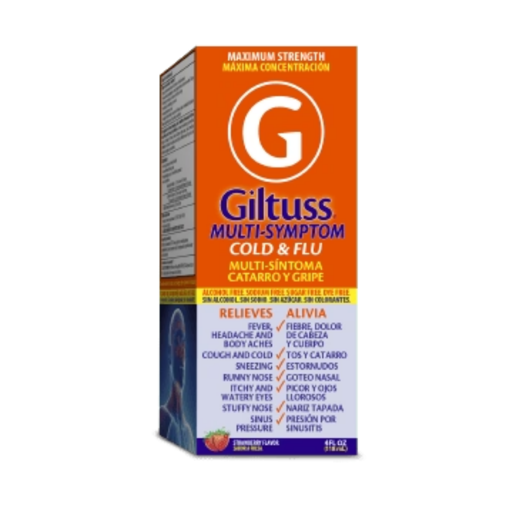 Giltuss Multi Symptom Cold and Flu (4 oz) by Farmacias Savia