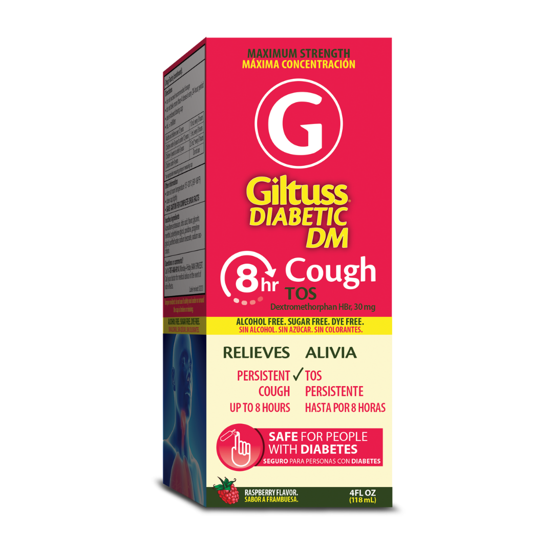 Giltuss Diabetic Cough DM Syrup (4oz) by Farmacias Savia