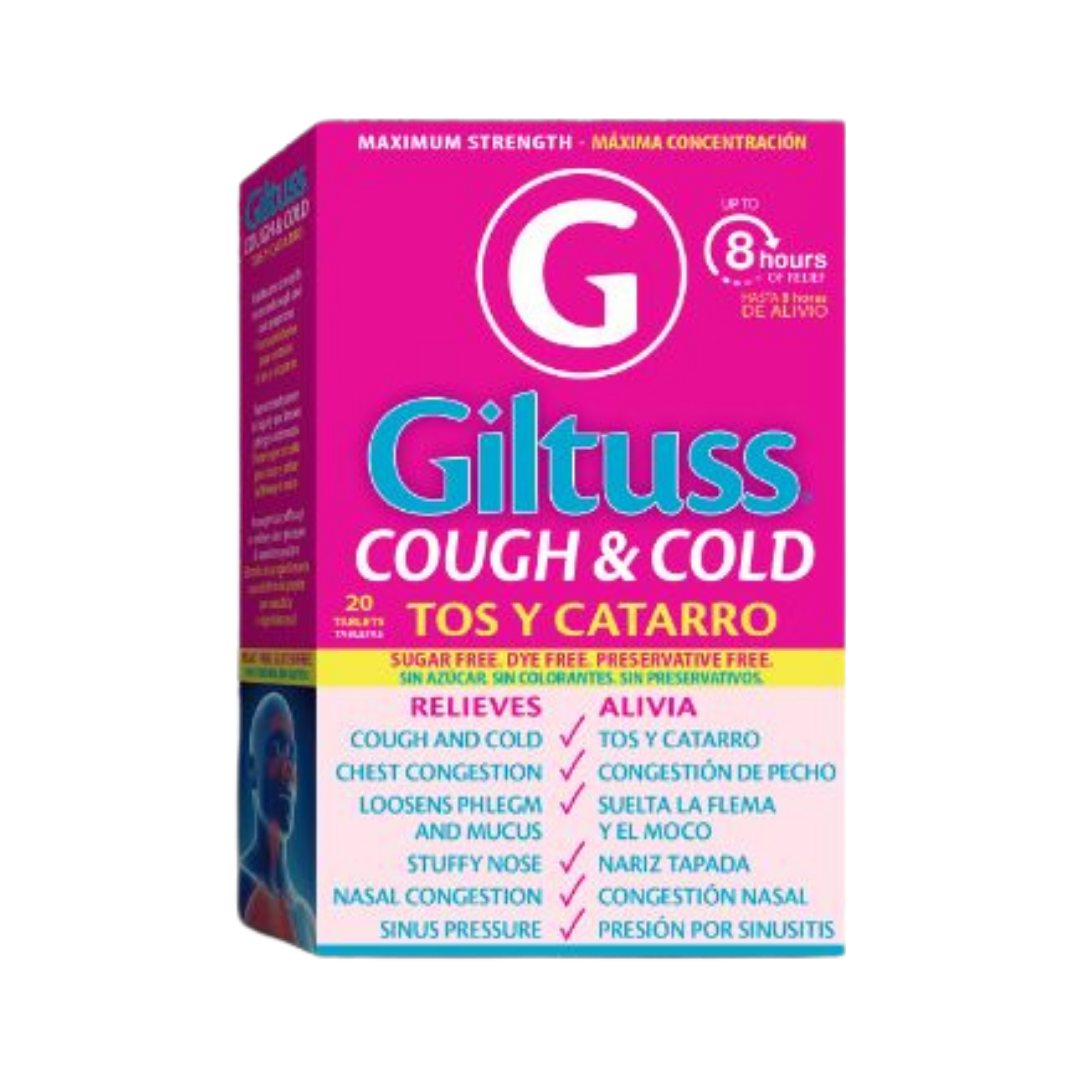Giltuss-D Allergy &amp; Congestion Sugar Free (20 Tablets) by Farmacias Savia