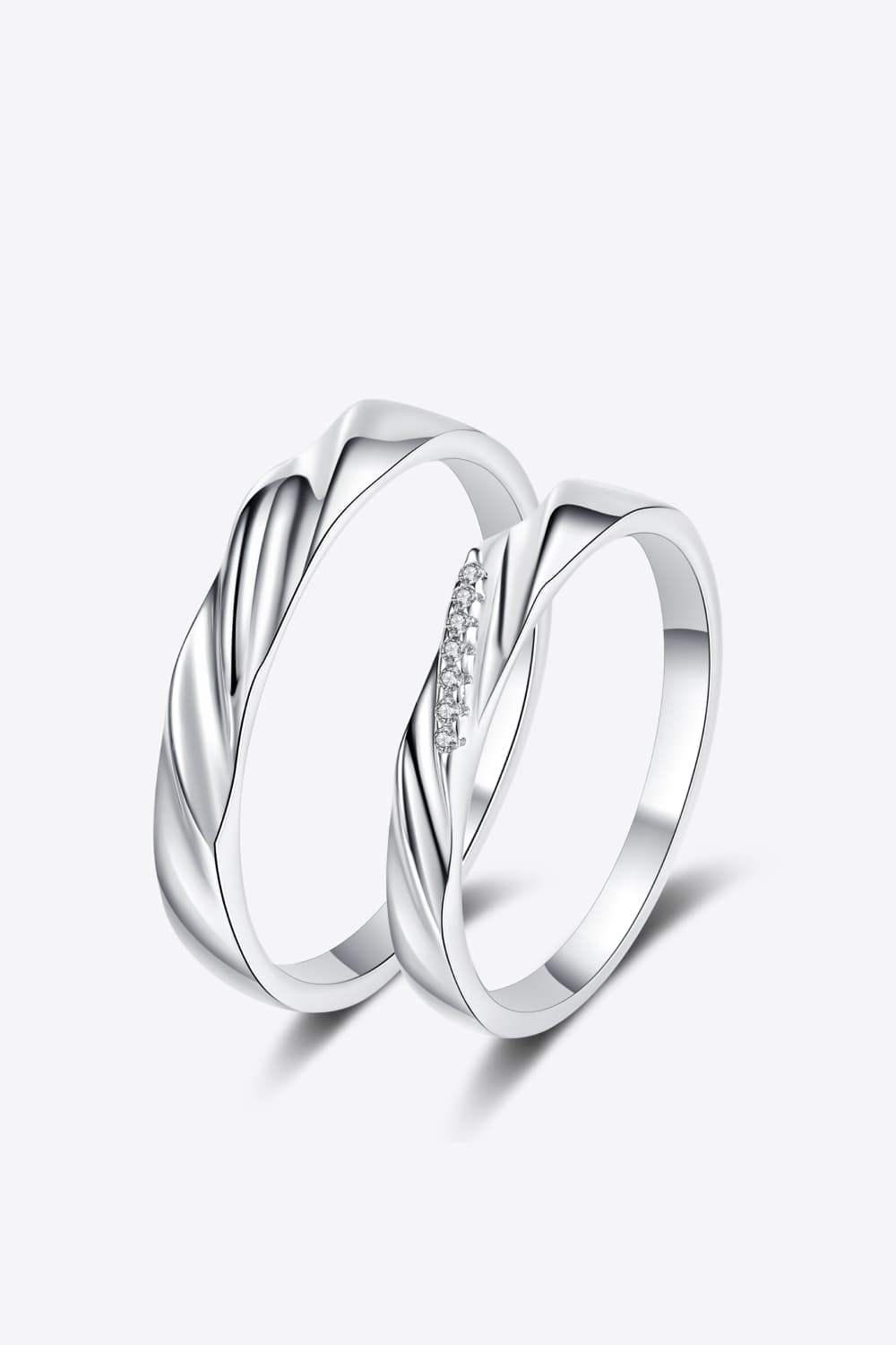 Minimalist 925 Sterling Silver Rhodium-Plated Ring by Sparkala