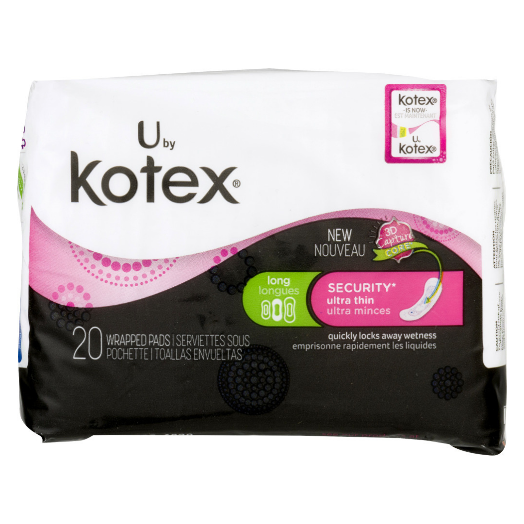 U by Kotex Security Ultra Thin Pads Long (20 ct) by Farmacias Savia