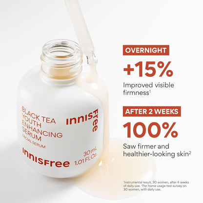 Black Tea Youth Enhancing Serum, Korean Serum with Niacinamide for Firming and Glow by Korean Skin Care