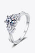 Come With Me 1 Carat Brilliant Round Cut Sparkala™ Ring (Rhodium Over Pure Sterling Silver) by Sparkala