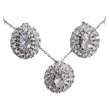 Floral &amp; Gemstone Necklace and Earrings Set – Multiple Styles by Farmacias Savia