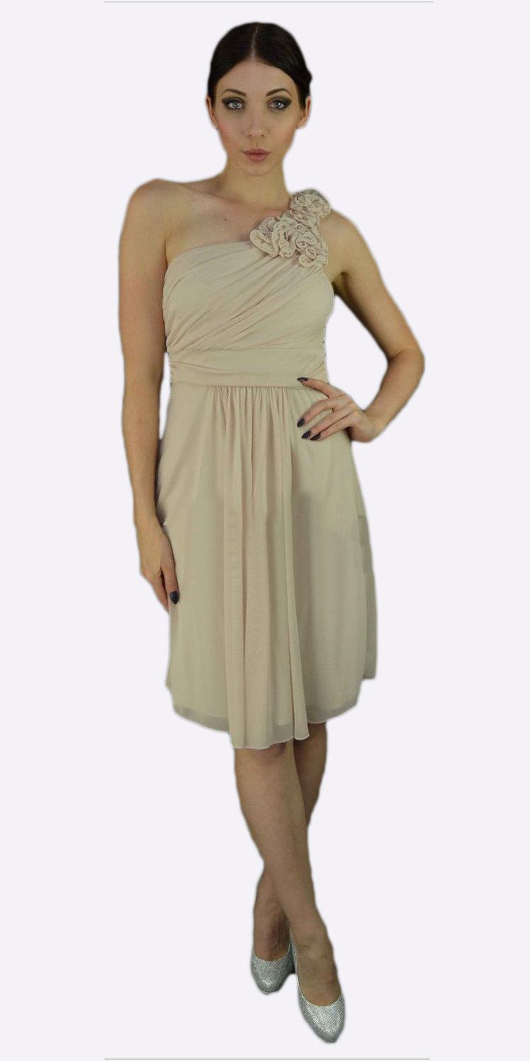 CLEARANCE - Cinderella Divine 3909 One Shoulder Chiffon Dress (Size 2XL) by DiscountDressShop