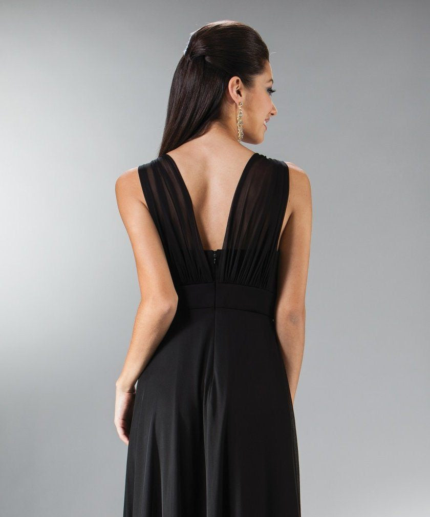 CLEARANCE - Cinderella Divine 3915 Chiffon Dress Knee Length (Size XL) by DiscountDressShop