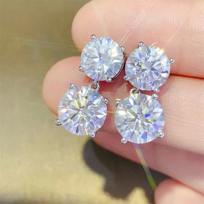 10 Carat Sparkala™ 925 Sterling Silver Earrings by Sparkala