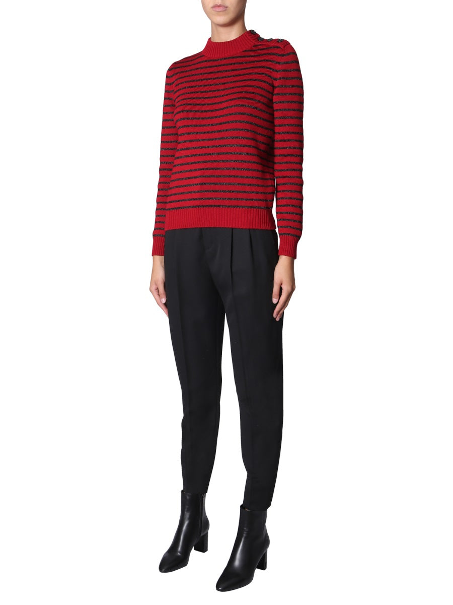 Saint Laurent Women Crew Neck Sweater by Luosophy