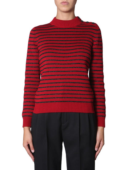Saint Laurent Women Crew Neck Sweater by Luosophy