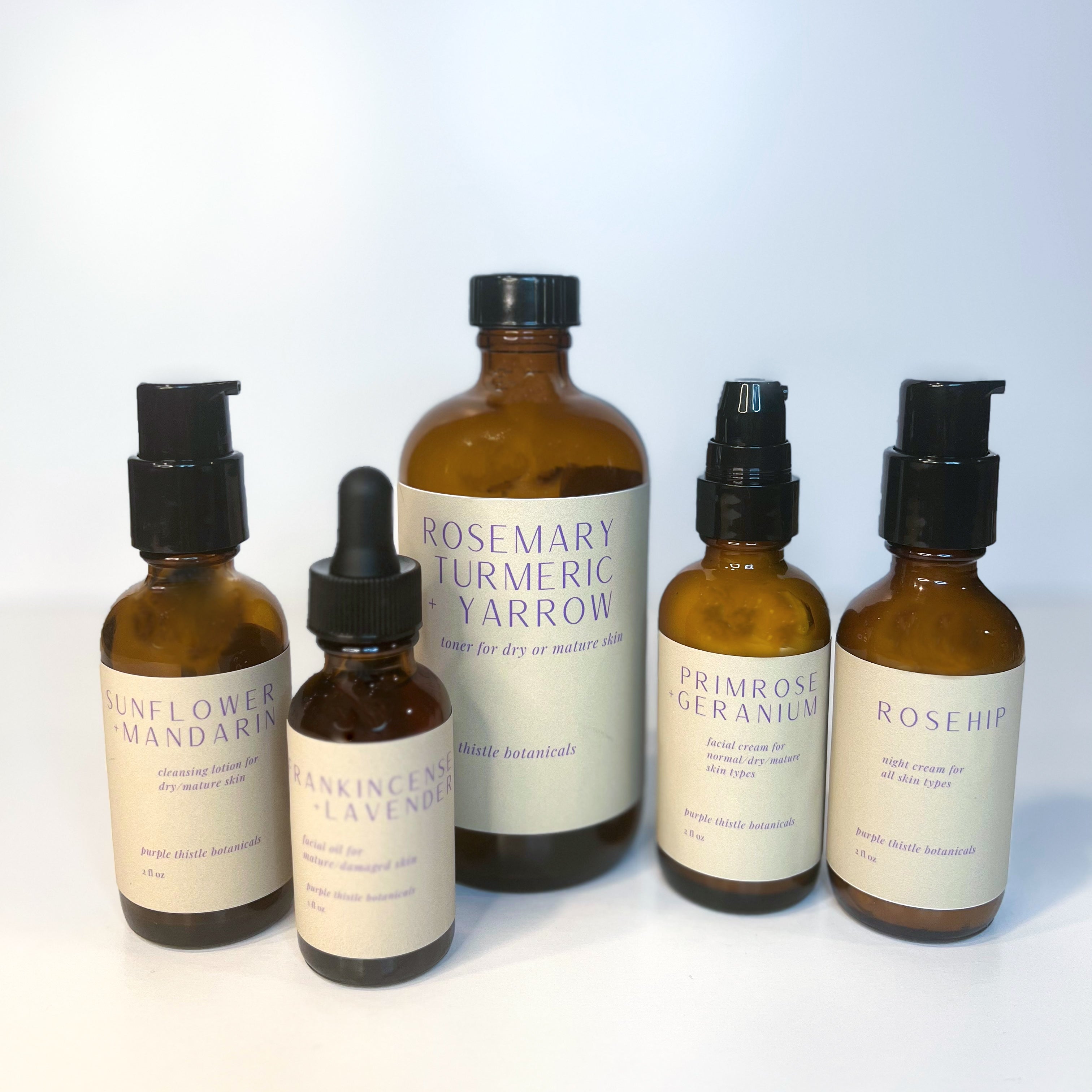 Dry Mature + Damaged Skin Curated Set by Purple Thistle Botanicals