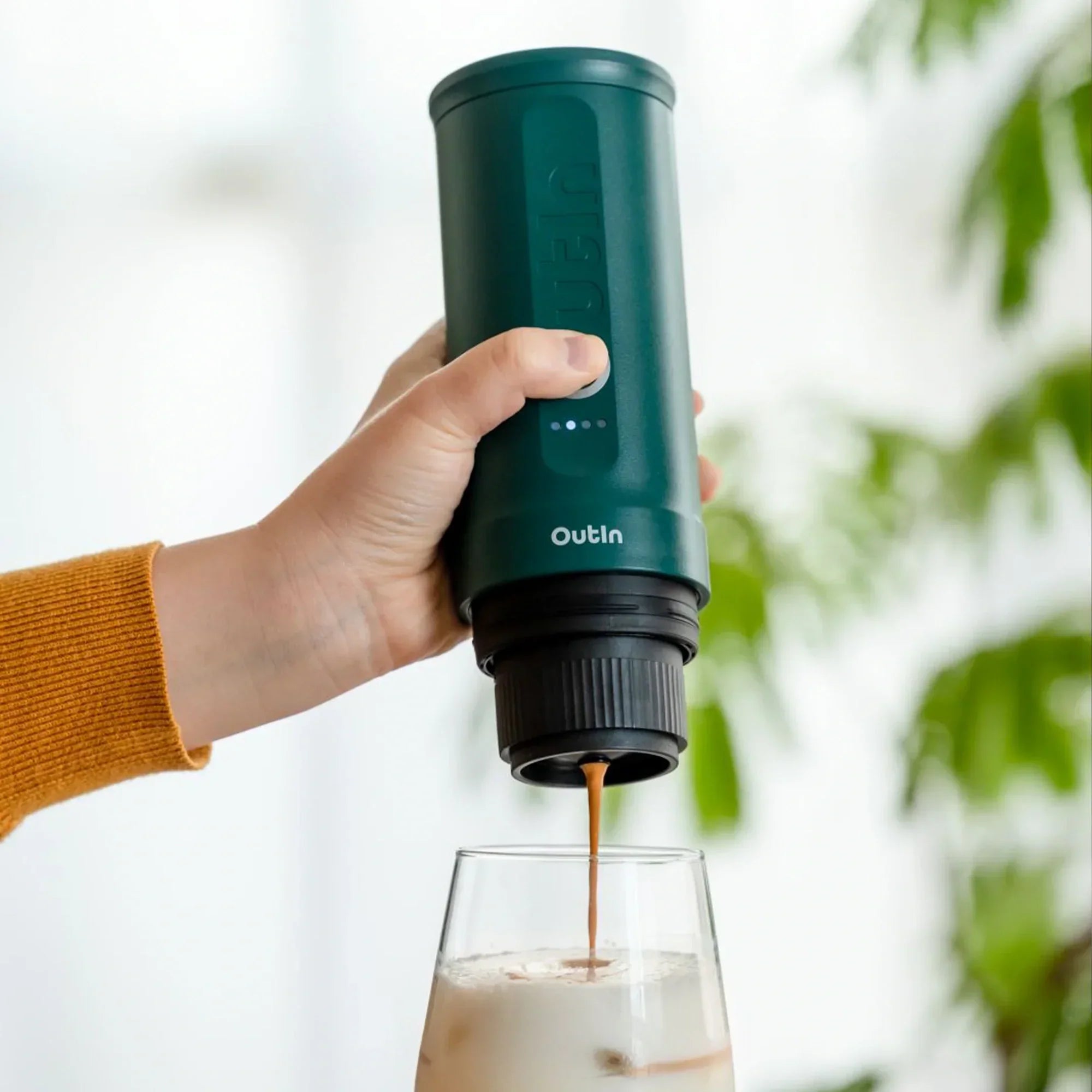 Nano Portable Espresso Machine (OutIn Teal) by OutIn