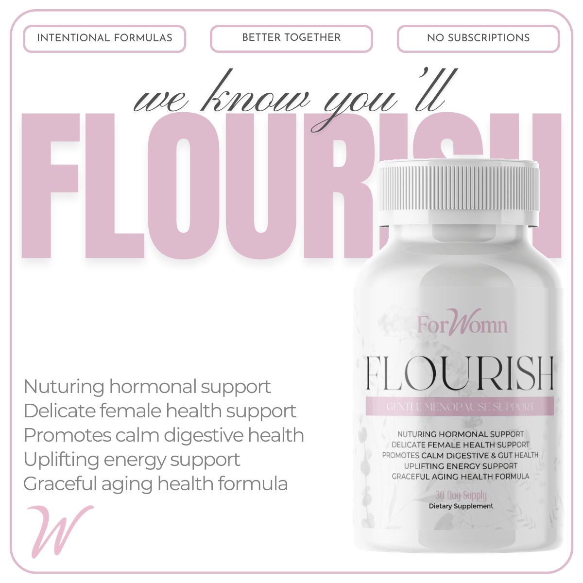 Flourish Menopause Support Supplement by ForWomn | Women&