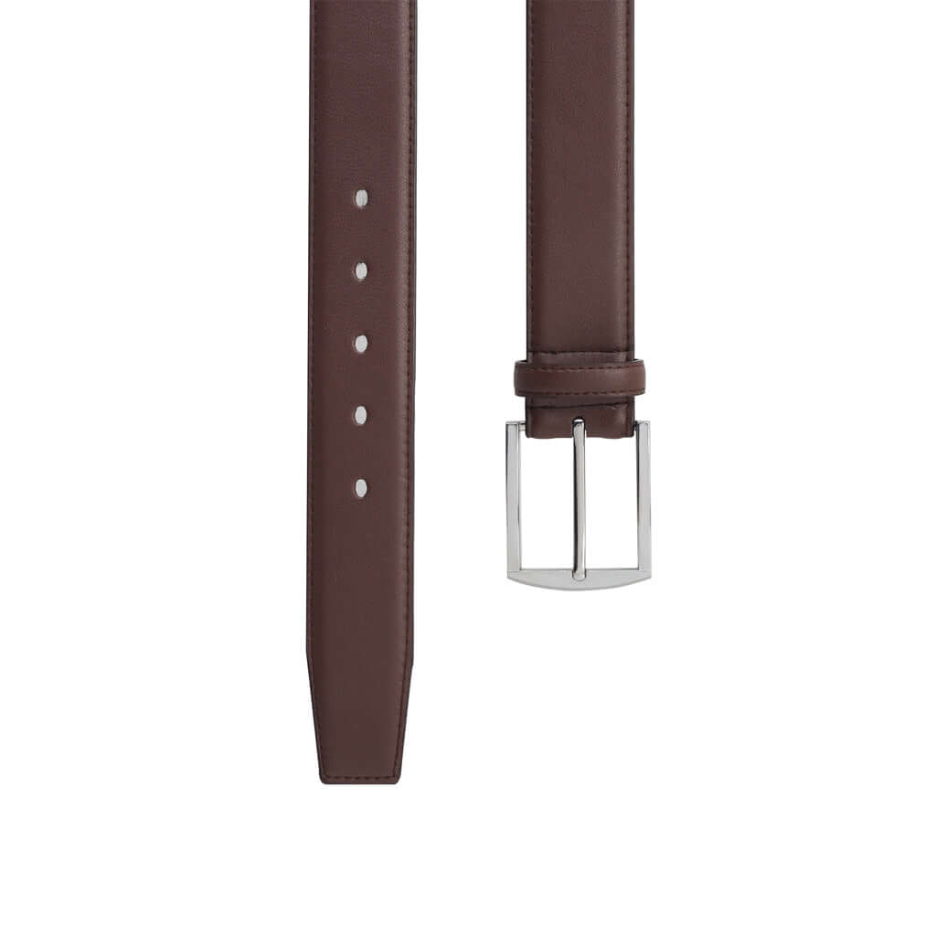 Metallic Silver Square 2 Vegan Belt (Only Brown 30, 40) by Doshi FCSA