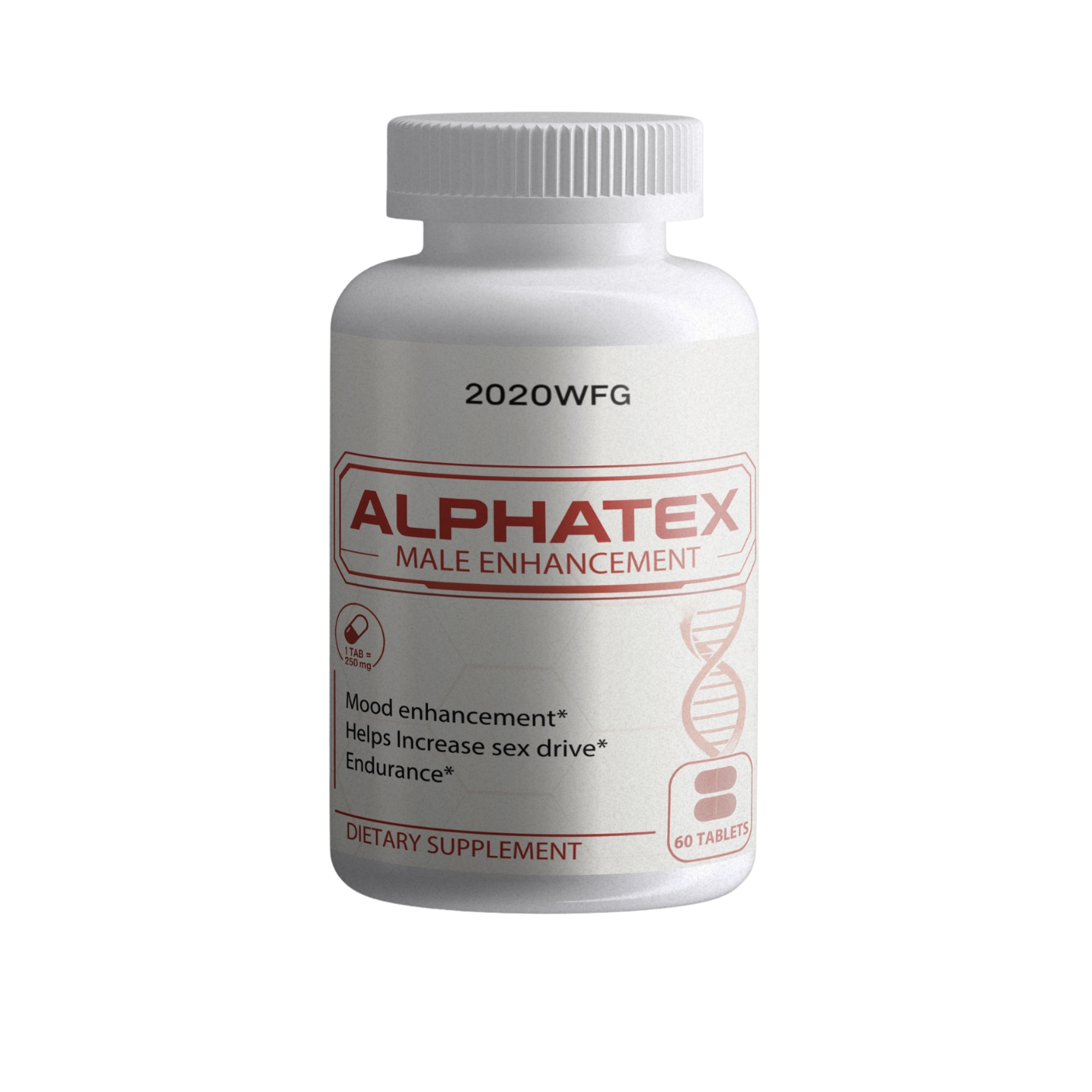 ALPHATEX: Hardcore Testosterone Support | Muscle Growth Drive Tablets for Men (60 Count) by 2020WFG
