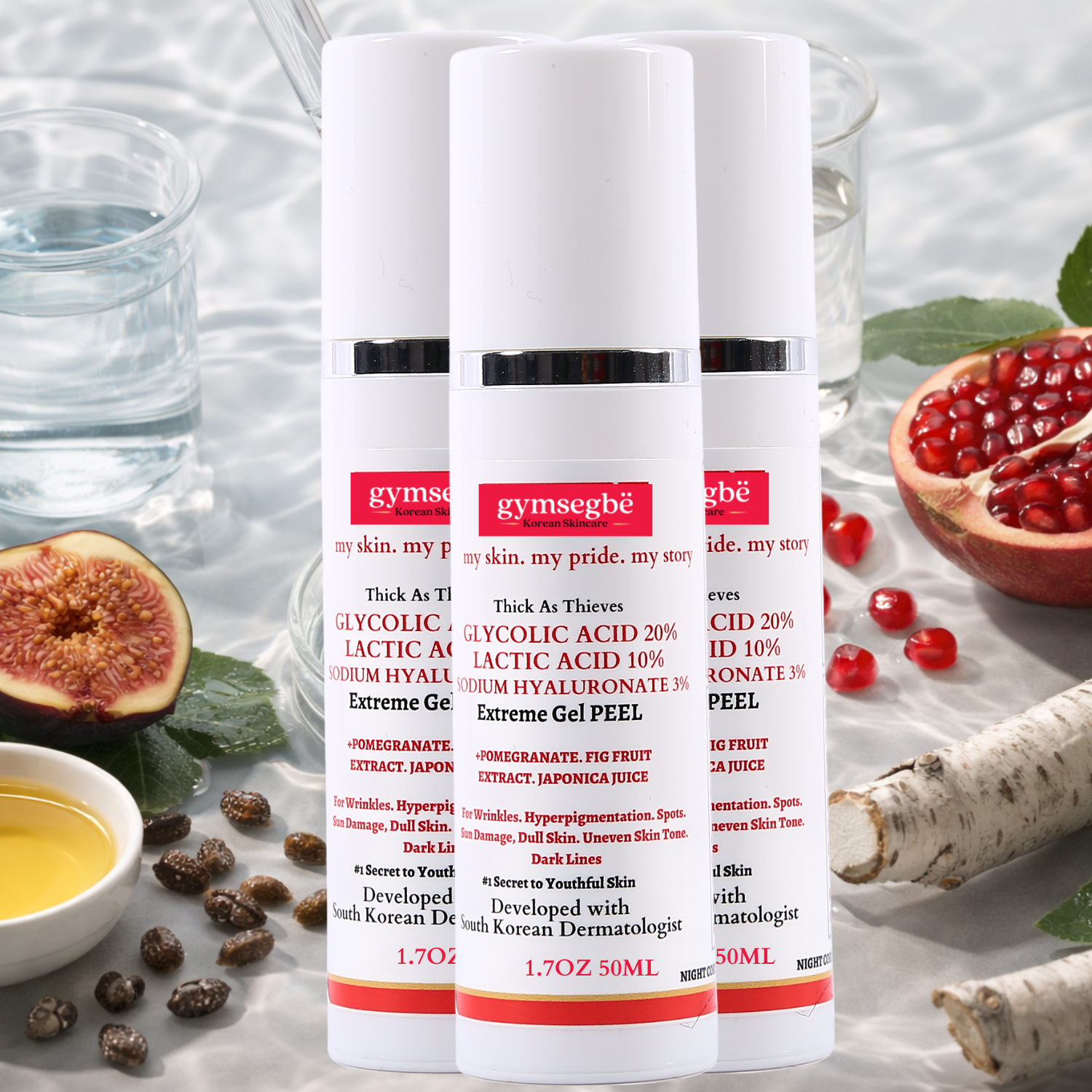 Thick As Thieves Pure Glycolic Acid Lactic Acid Extreme Gel Peel - 50ml by gymsegbë