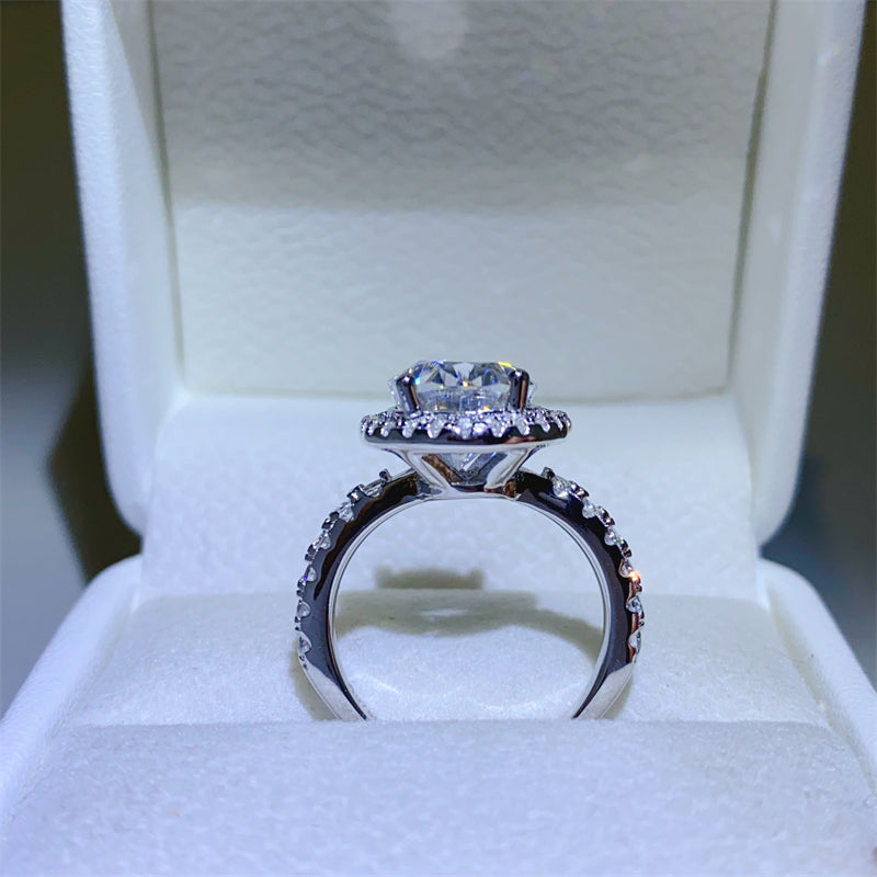 5 Carat Oval-Cut Sparkala™ Pure Sterling Silver Ring by Sparkala