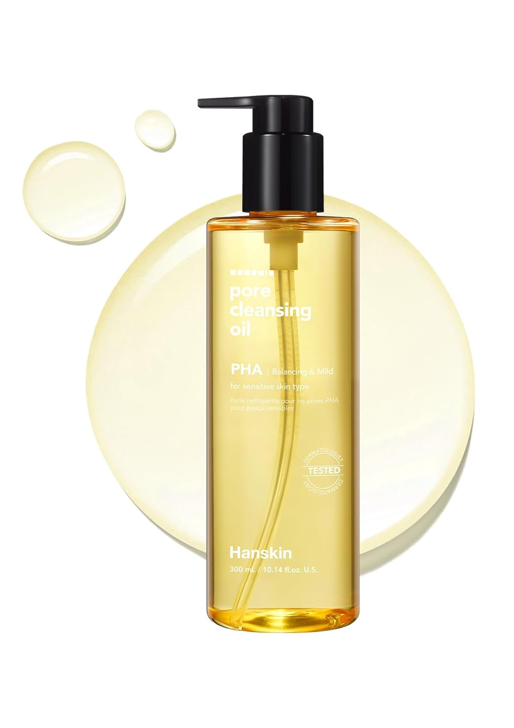 Pore Cleansing Oil, Oil Cleanser for Face, Makeup Blackhead Remover, Korean Cleanser for Sensitive Skin [PHA] (10.14 Oz) by Korean Skin Care