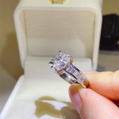 3 Carat Pear-Cut Sparkala™ Pure Sterling Silver Ring by Sparkala