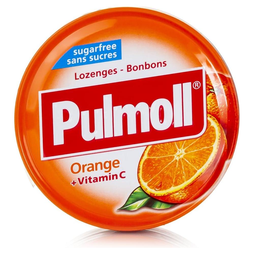 Pulmoll Orange + Vitamin C Sugar Free Lozenges 45g by Pasteur Pharmacy