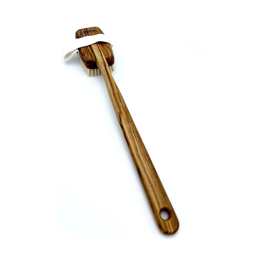 Dural Bath &amp; Massage Brush Light Natural Bristles Olive Wood by Pasteur Pharmacy
