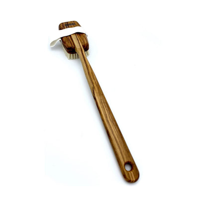 Dural Bath &amp; Massage Brush Light Natural Bristles Olive Wood by Pasteur Pharmacy