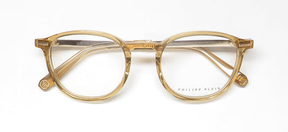 Philipp Plein Vpp057 Plein Gold Silhouette Eyeglasses by ModaFrames