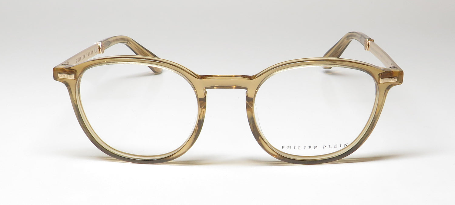 Philipp Plein Vpp057 Plein Gold Silhouette Eyeglasses by ModaFrames