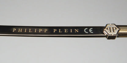 Philipp Plein Vpp057 Plein Gold Silhouette Eyeglasses by ModaFrames