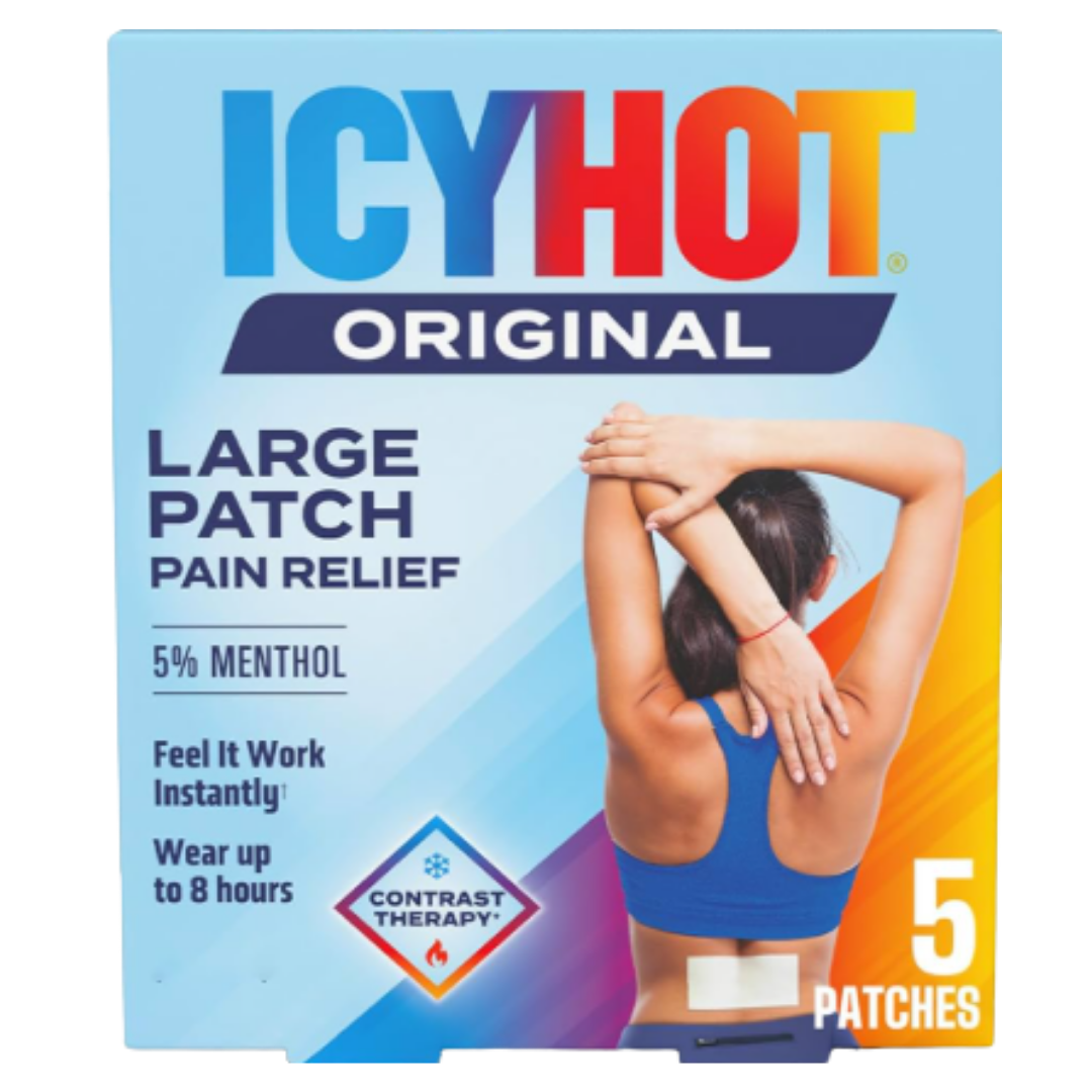 Icy Hot Original Large Pain Relief Patches 5% Menthol (5 ct) by Farmacias Savia