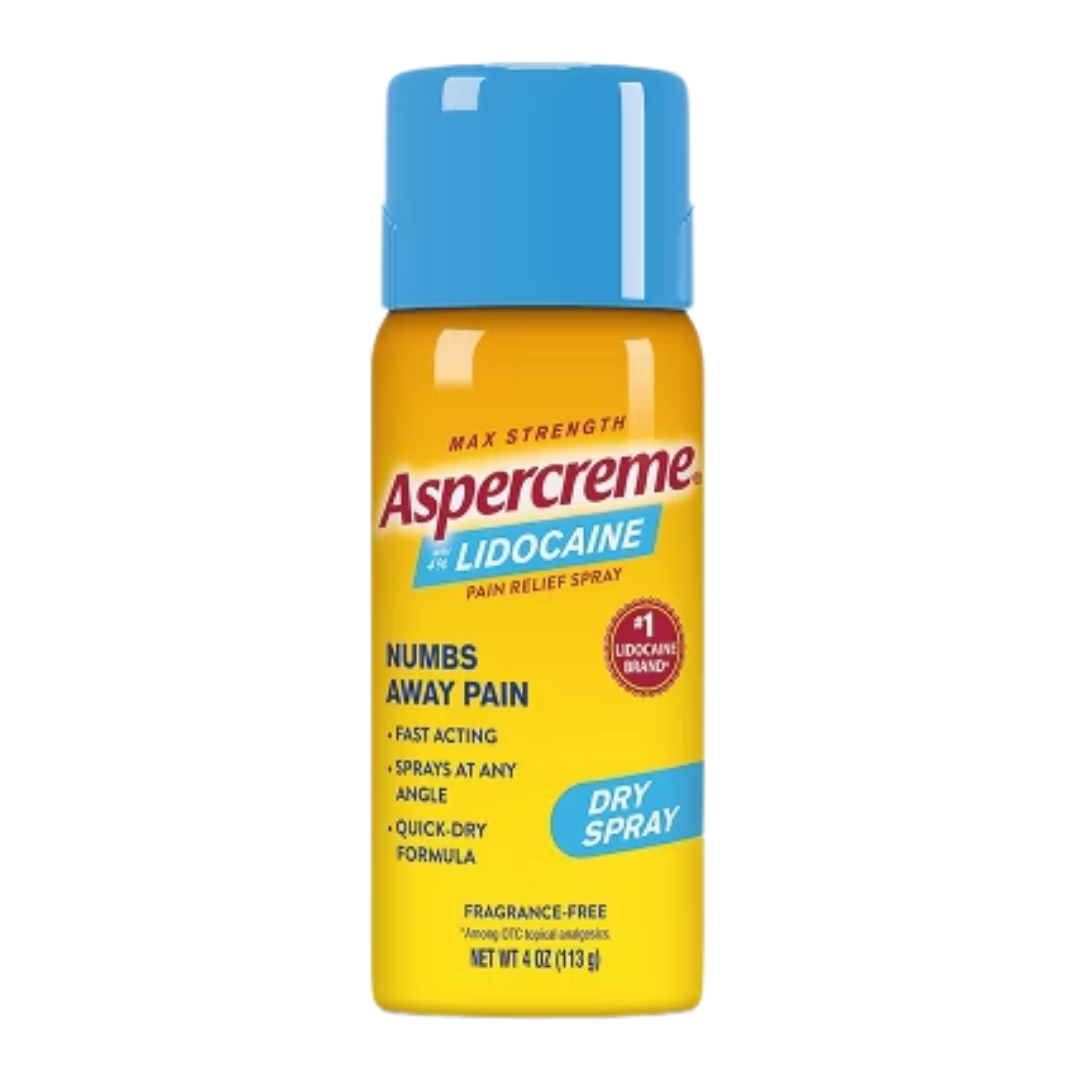Aspercreme Lidocaine Pain Relief Dry Spray (4oz) by Farmacias Savia