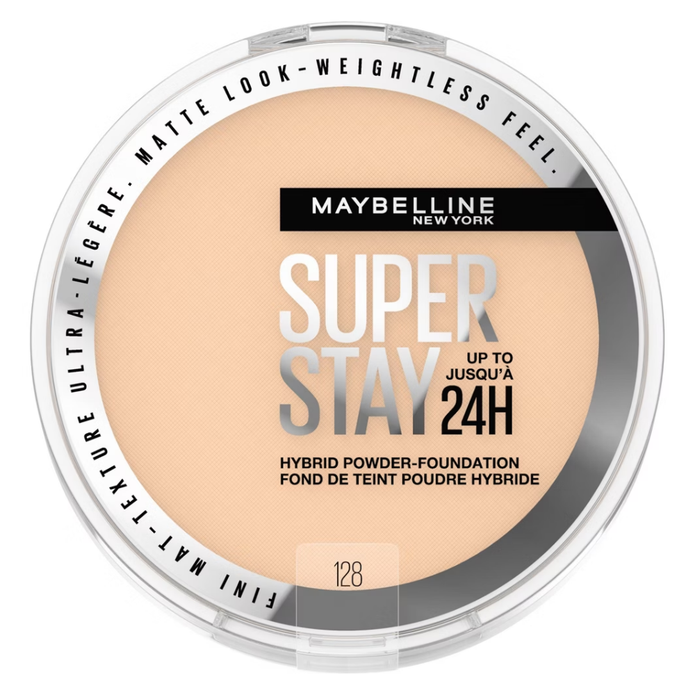 Maybelline Super Stay Matte 24HR Hybrid Pressed Powder Foundation (128, 0.21 oz) by Farmacias Savia