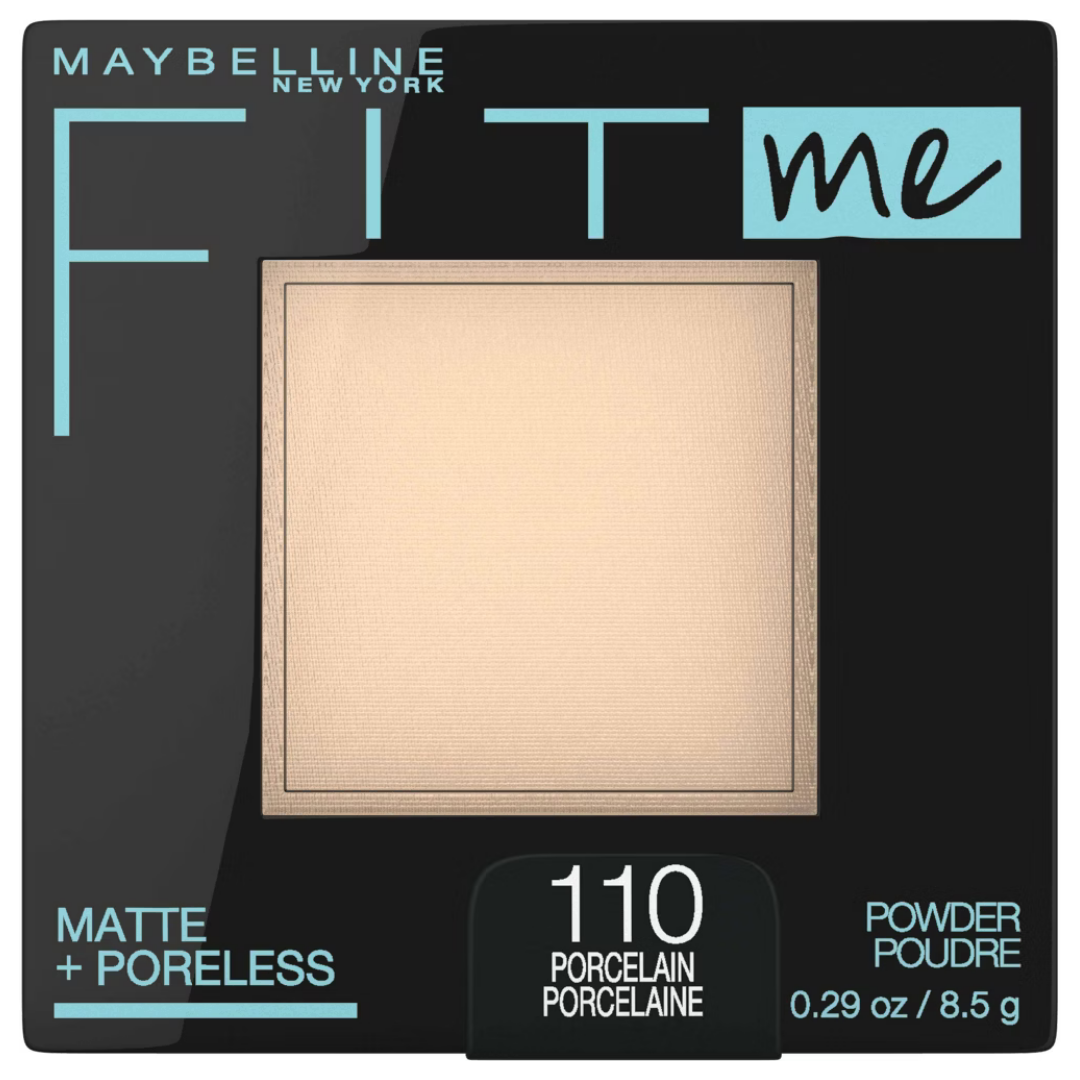 Maybelline Fit Me Matte + Poreless Powder Porcelain 110 (0.29oz) by Farmacias Savia