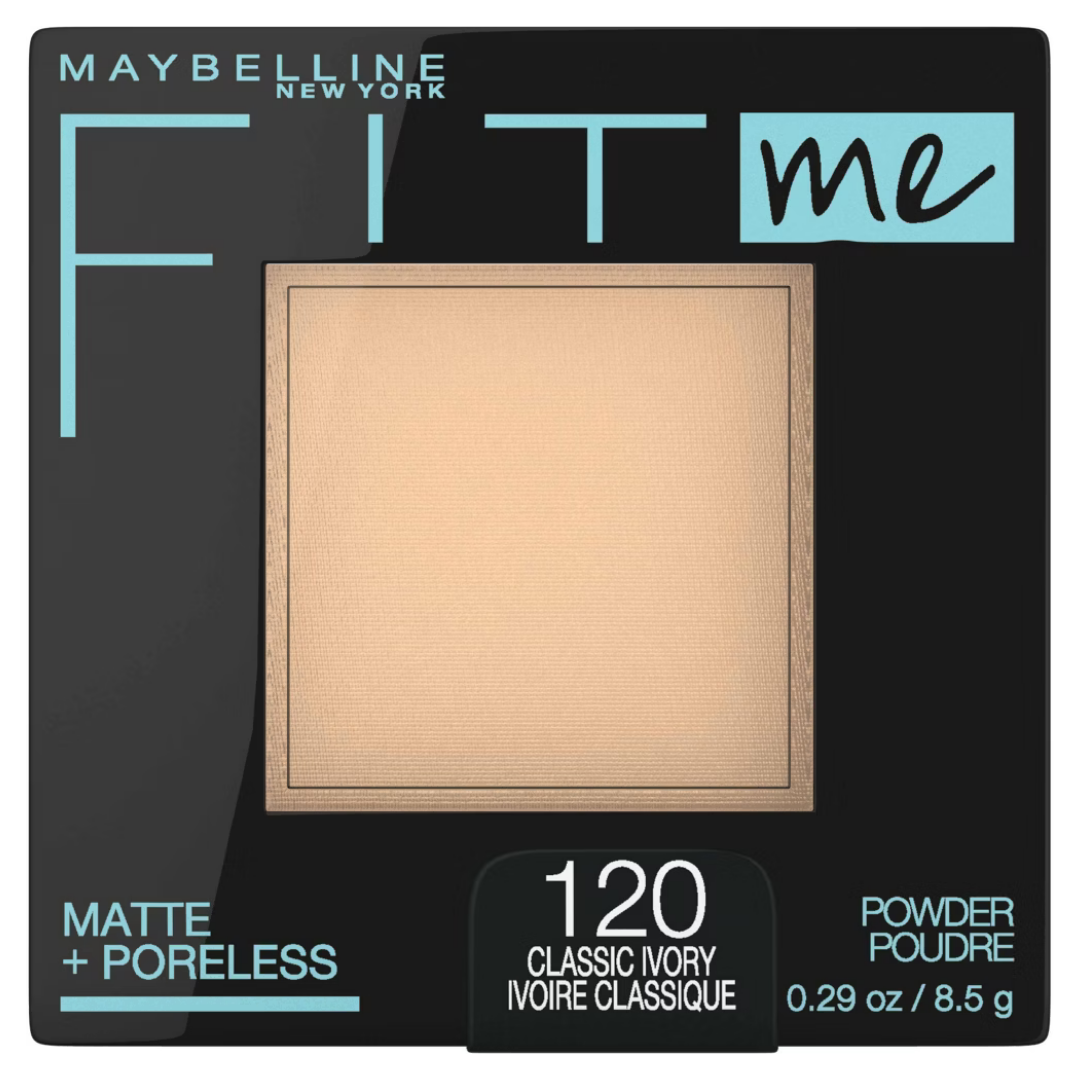 Maybelline Fit Me Matte + Poreless Powder Classic Ivory 120 (0.29oz) by Farmacias Savia