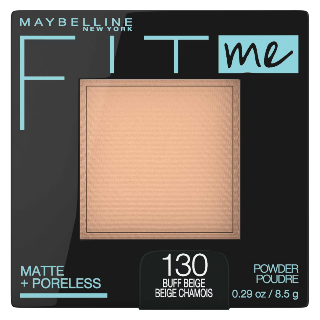Maybelline Fit Me Matte + Poreless Powder Buff Beige 130 (0.29oz) by Farmacias Savia