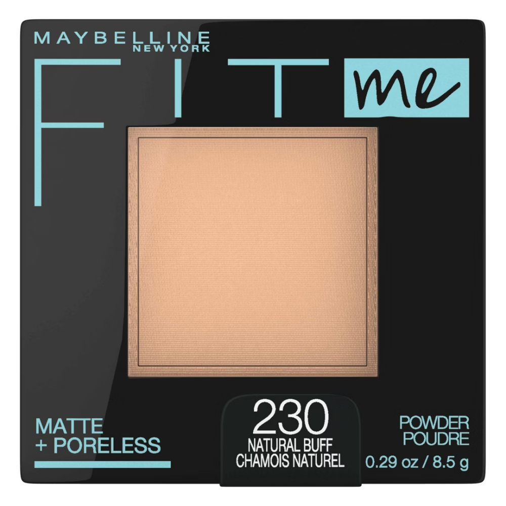 Maybelline Fit Me Matte + Poreless Pressed Powder (230 Natural Buff, 0.29oz) by Farmacias Savia