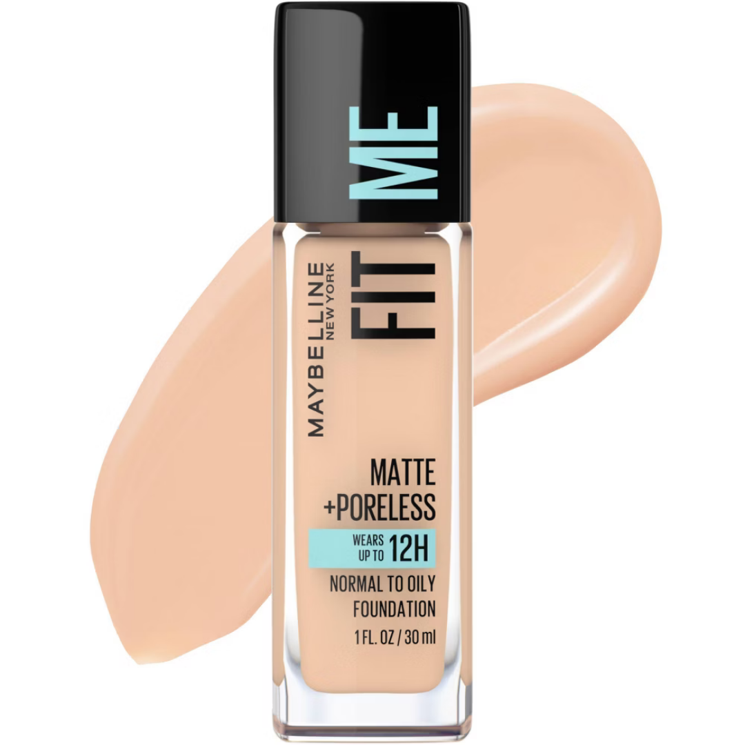 Maybelline Fit Me Matte + Poreless Foundation Creamy Beige 122 (1oz) by Farmacias Savia