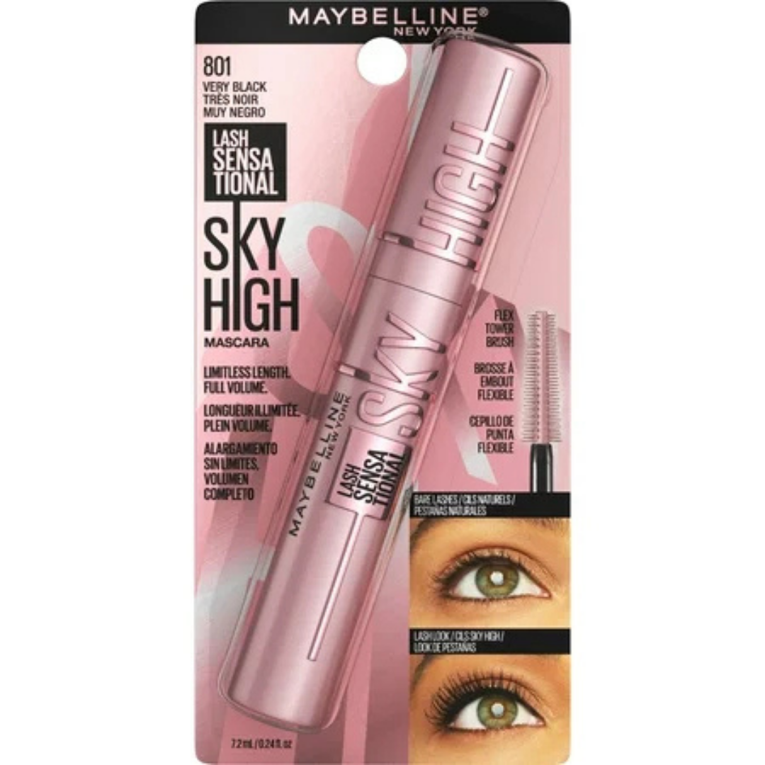 Maybelline Lash Sensational Sky High Mascara 801 Blackest Black by Farmacias Savia
